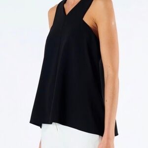 Tibi structured sleeveless crepe top